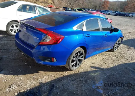 2019 Honda Civic Sport из США, поврежденный, VIN 2HGFC2F8XKH560201